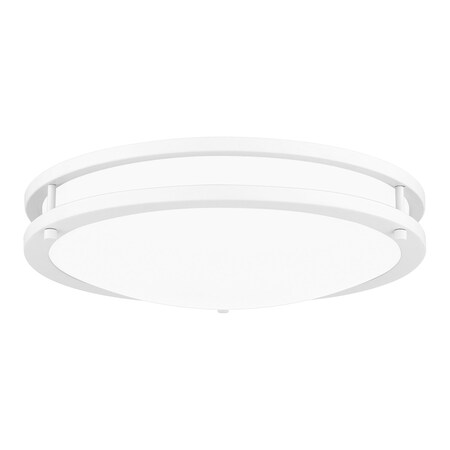 Quoizel Euclid Integrated LED White Lustre Semi-Flush Mount EUC1616W